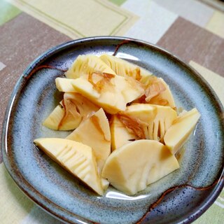 水煮タケノコのレンジで土佐煮！